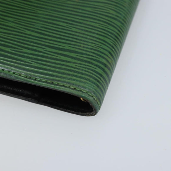 LOUIS VUITTON Epi Agenda PM Day Planner Cover Green R20054 LV Auth LNZ177