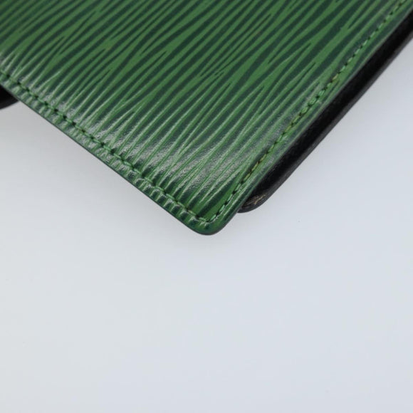 LOUIS VUITTON Epi Agenda PM Day Planner Cover Green R20054 LV Auth LNZ177