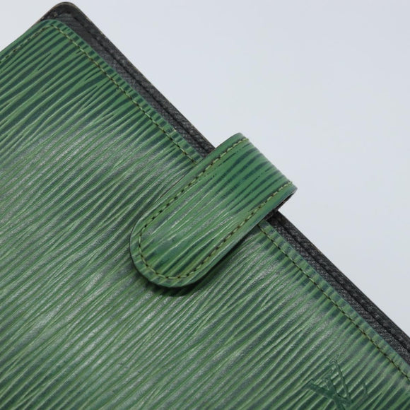 LOUIS VUITTON Epi Agenda PM Day Planner Cover Green R20054 LV Auth LNZ177