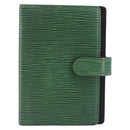 LOUIS VUITTON Epi Agenda PM Day Planner Cover Green R20054 LV Auth LNZ177-2