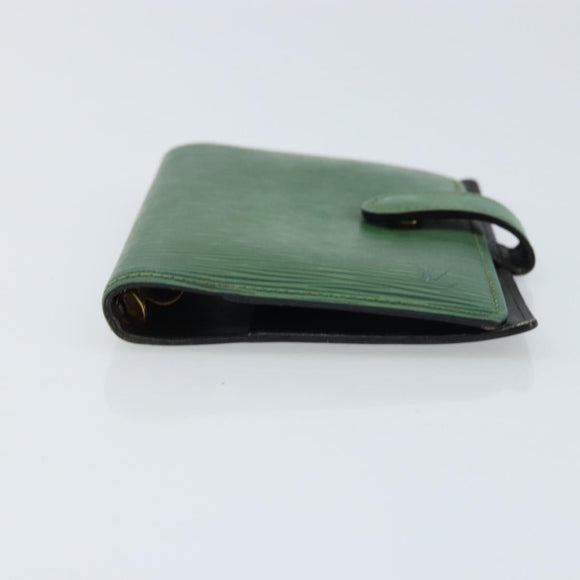 LOUIS VUITTON Epi Agenda PM Day Planner Cover Green R20054 LV Auth LNZ177