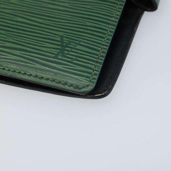 LOUIS VUITTON Epi Agenda PM Day Planner Cover Green R20054 LV Auth LNZ177