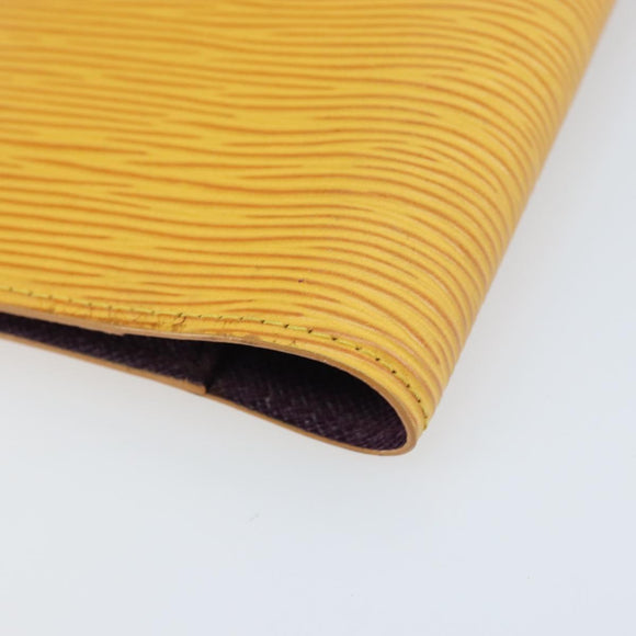 LOUIS VUITTON Epi Agenda PM Day Planner Cover Yellow R20059 LV Auth LNZ178