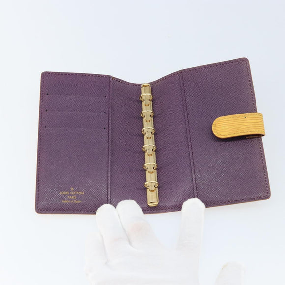 LOUIS VUITTON Epi Agenda PM Day Planner Cover Yellow R20059 LV Auth LNZ178