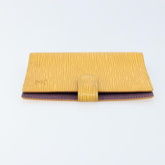 LOUIS VUITTON Epi Agenda PM Day Planner Cover Yellow R20059 LV Auth LNZ178