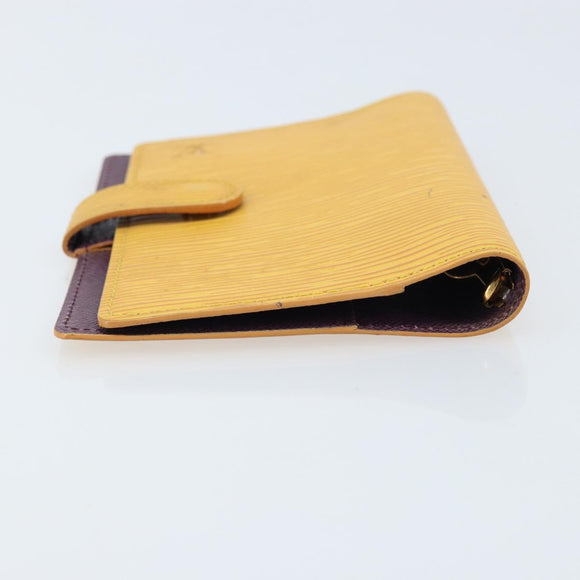 LOUIS VUITTON Epi Agenda PM Day Planner Cover Yellow R20059 LV Auth LNZ178