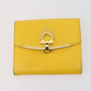 Salvatore Ferragamo Valla Gancini Leather 5 Set Pink Brown yellow Auth LNZ180-12