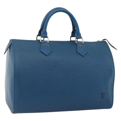LOUIS VUITTON Epi Speedy 30 Hand Bag Toledo Blue M43005 LV Auth LNZ191A
