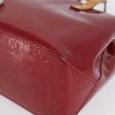 LOUIS VUITTON Monogram Vernis Reade PM Hand Bag Pomme D'amour M91990 Auth LNZ195-14