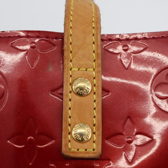 LOUIS VUITTON Monogram Vernis Reade PM Hand Bag Pomme D'amour M91990 Auth LNZ195