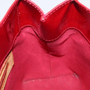 LOUIS VUITTON Monogram Vernis Reade PM Hand Bag Pomme D'amour M91990 Auth LNZ195-18