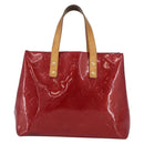 LOUIS VUITTON Monogram Vernis Reade PM Hand Bag Pomme D'amour M91990 Auth LNZ195-13
