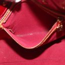 LOUIS VUITTON Monogram Vernis Reade PM Hand Bag Pomme D'amour M91990 Auth LNZ195-21