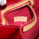 LOUIS VUITTON Monogram Vernis Reade PM Hand Bag Pomme D'amour M91990 Auth LNZ195-12