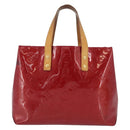 LOUIS VUITTON Monogram Vernis Reade PM Hand Bag Pomme D'amour M91990 Auth LNZ195-2