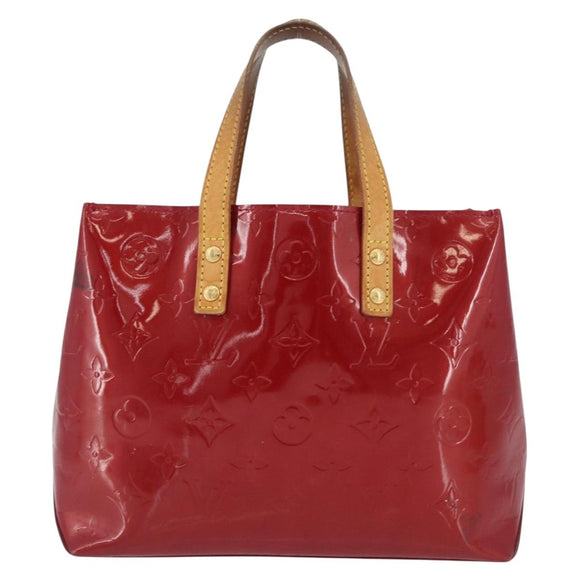 LOUIS VUITTON Monogram Vernis Reade PM Hand Bag Pomme D'amour M91990 Auth LNZ195