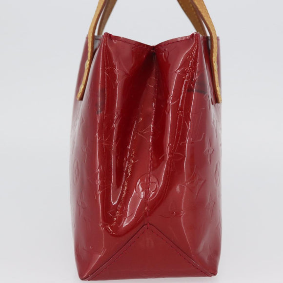 LOUIS VUITTON Monogram Vernis Reade PM Hand Bag Pomme D'amour M91990 Auth LNZ195