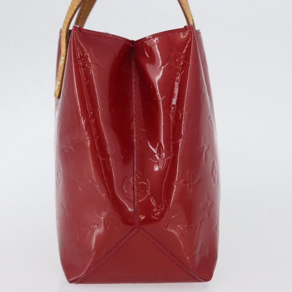 LOUIS VUITTON Monogram Vernis Reade PM Hand Bag Pomme D'amour M91990 Auth LNZ195