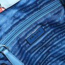 PRADA Rugzak Nylon Lichtblauw Zilver Auth LNZ196A-20