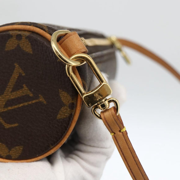 LOUIS VUITTON Monogram Papillon Pouch LV Auth LNZ199