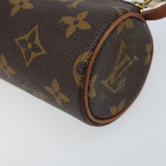 LOUIS VUITTON Monogram Papillon Pouch LV Auth LNZ201