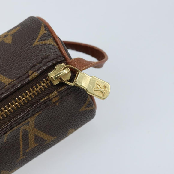 LOUIS VUITTON Monogram Papillon Pouch LV Auth LNZ201