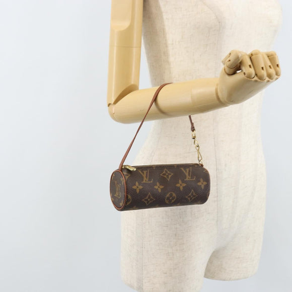 LOUIS VUITTON Monogram Papillon Pouch LV Auth LNZ201