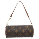 LOUIS VUITTON Monogram Papillon Pouch LV Auth LNZ201-2
