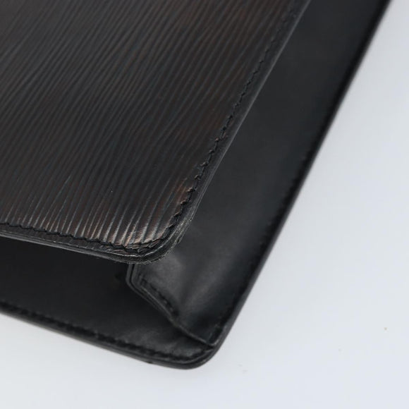 LOUIS VUITTON Epi Pochette Homme Clutch Bag Black M52522 LV Auth LNZ204