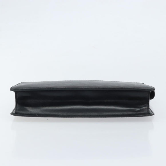 LOUIS VUITTON Epi Pochette Homme Clutch Bag Black M52522 LV Auth LNZ204