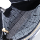 CELINE Shoulder Bag Leather Black Gold Auth LNZ211-11