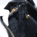 CELINE Shoulder Bag Leather Black Gold Auth LNZ211-18