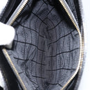 CELINE Shoulder Bag Leather Black Gold Auth LNZ211-22