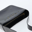 CELINE Shoulder Bag Leather Black Gold Auth LNZ211-6