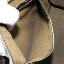FENDI Zucca Canvas Shoulder Bag Brown Black Auth LNZ213-22
