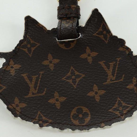 LOUIS VUITTON Catgram Porto Address Catgram Key Holder Black MP2282 Auth LNZ214M
