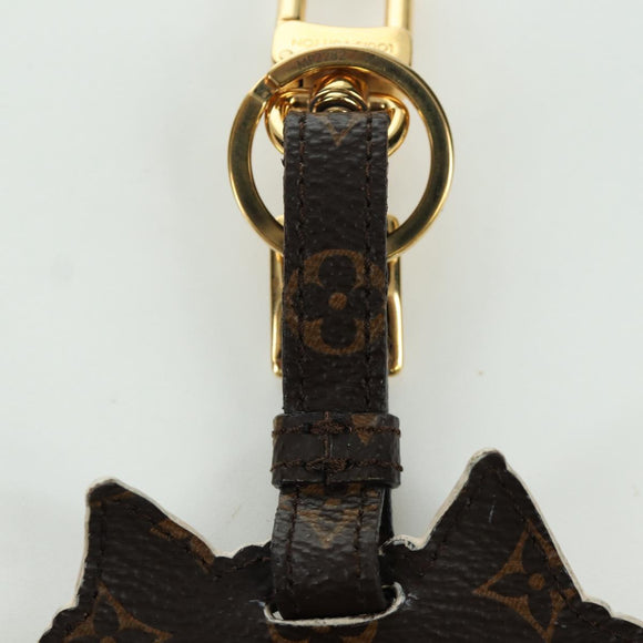 LOUIS VUITTON Catgram Porto Address Catgram Key Holder Black MP2282 Auth LNZ214M