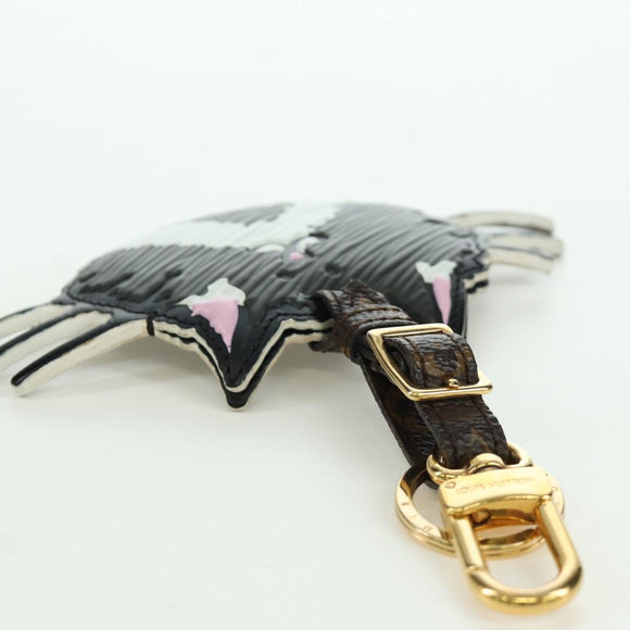 LOUIS VUITTON Catgram Porto Address Catgram Key Holder Black MP2282 Auth LNZ214M