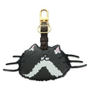 LOUIS VUITTON Catgram Porto Address Catgram Key Holder Black MP2282 Auth LNZ214M-13
