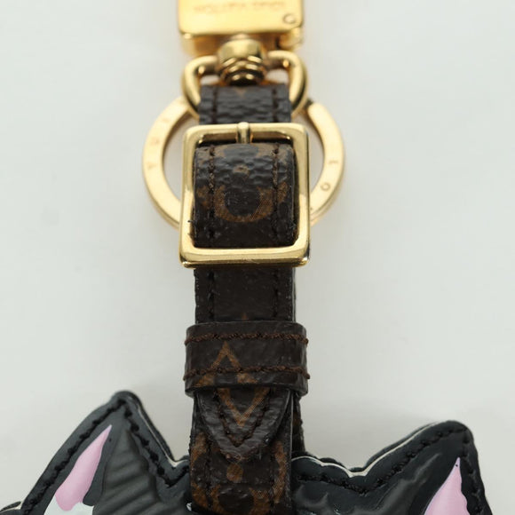 LOUIS VUITTON Catgram Porto Address Catgram Key Holder Black MP2282 Auth LNZ214M