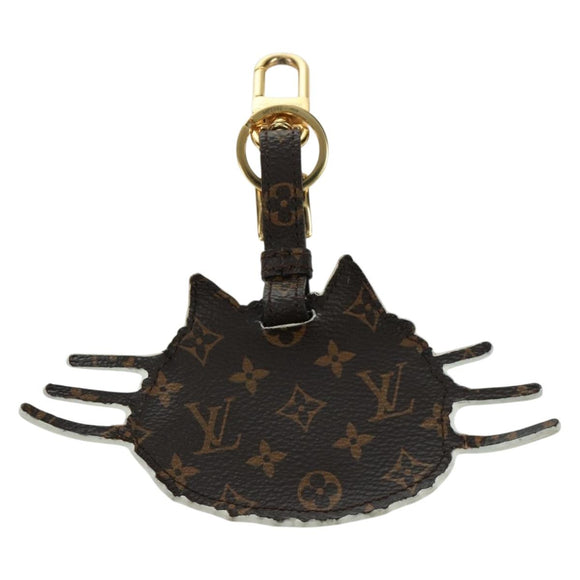 LOUIS VUITTON Catgram Porto Address Catgram Key Holder Black MP2282 Auth LNZ214M
