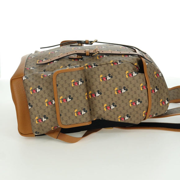GUCCI Micro GG Supreme GUCCIxDisney Schoudertas PVC Beige 603898 Auth LNZ217SM