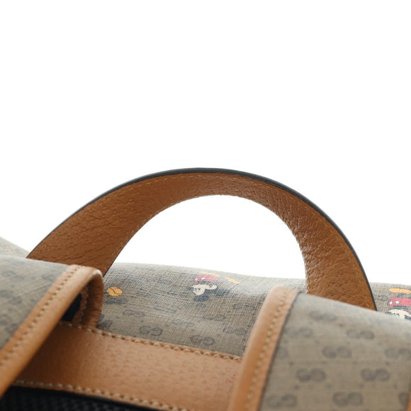 GUCCI Micro GG Supreme GUCCIxDisney Schoudertas PVC Beige 603898 Auth LNZ217SM