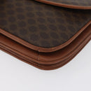 CELINE Macadam Canvas Umhängetasche PVC Leder Braun Gold Auth LNZ224-11
