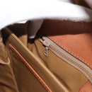 CELINE Macadam Canvas Umhängetasche PVC Leder Braun Gold Auth LNZ224-23
