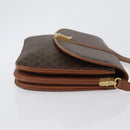 CELINE Macadam Canvas Umhängetasche PVC Leder Braun Gold Auth LNZ224-4