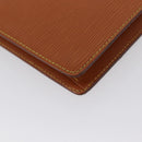 LOUIS VUITTON Epi Pochette Homme Bag Brown Zipangu Gold M52528 LV Auth LNZ226-15