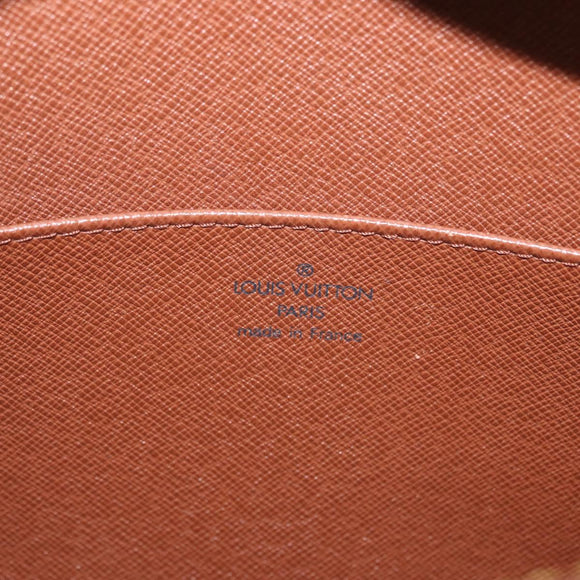 LOUIS VUITTON Epi Pochette Homme Bag Brown Zipangu Gold M52528 LV Auth LNZ226