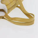 CHANEL New Travel Line Hand Bag Nylon Yellow Silver CC Auth LNZ232-8