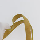 CHANEL New Travel Line Hand Bag Nylon Yellow Silver CC Auth LNZ232-9